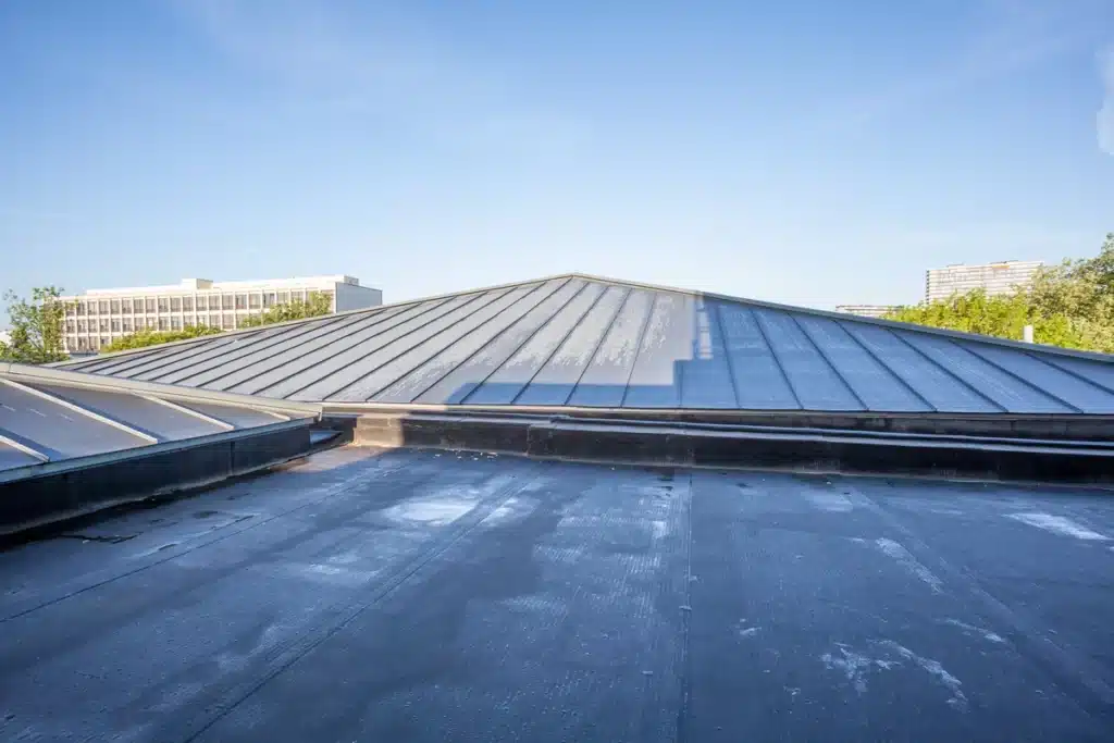 black commercial roofing