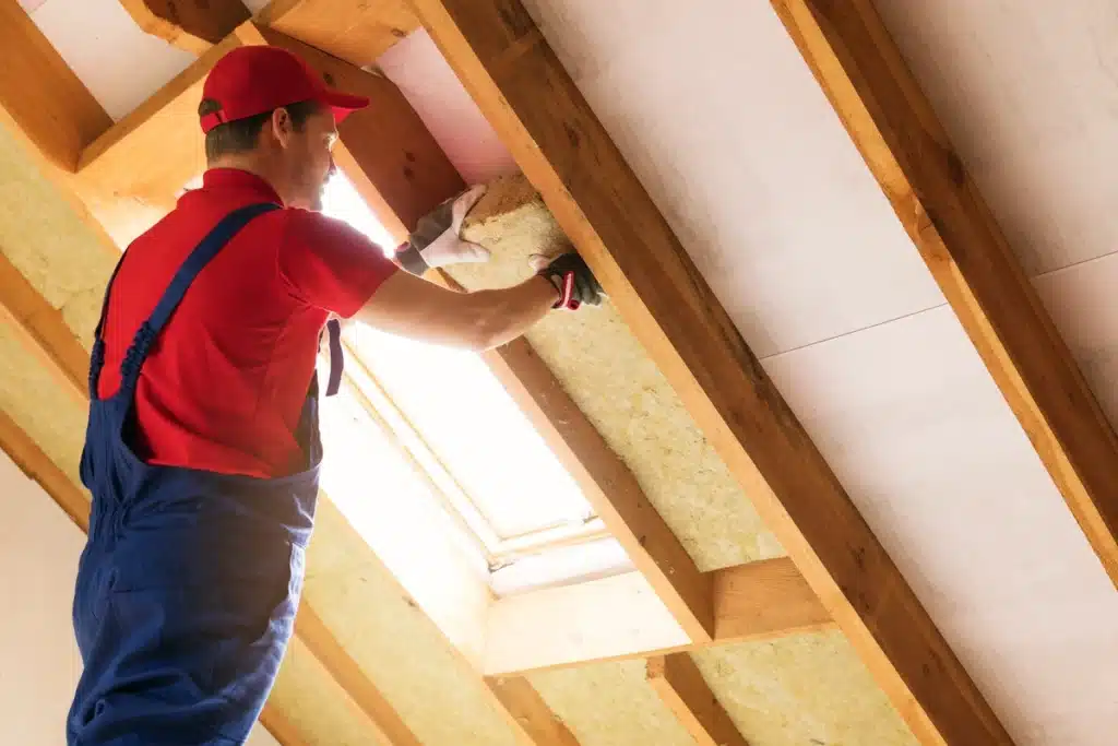installing attic insulation