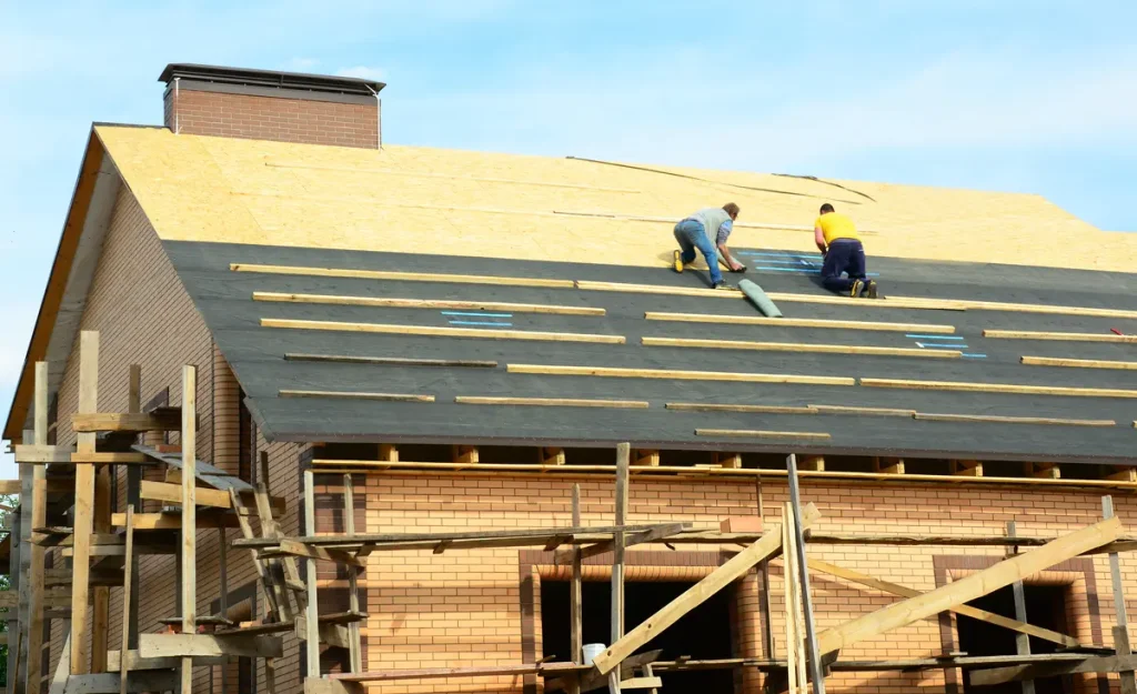 laying out underlayment