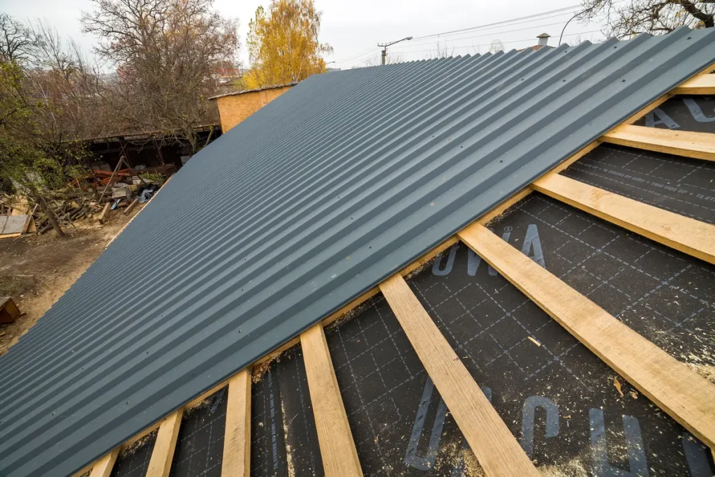 metal roof and underlayment