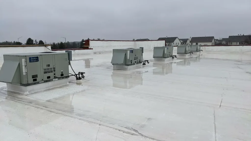 power generators on commercial roof