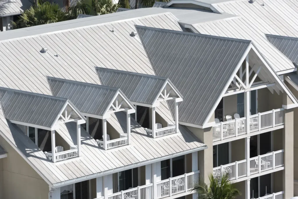 large multifamily aluminum roof