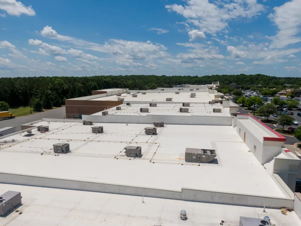 very large TPO roof