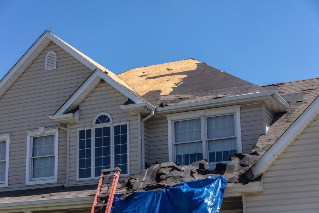 roof repair project