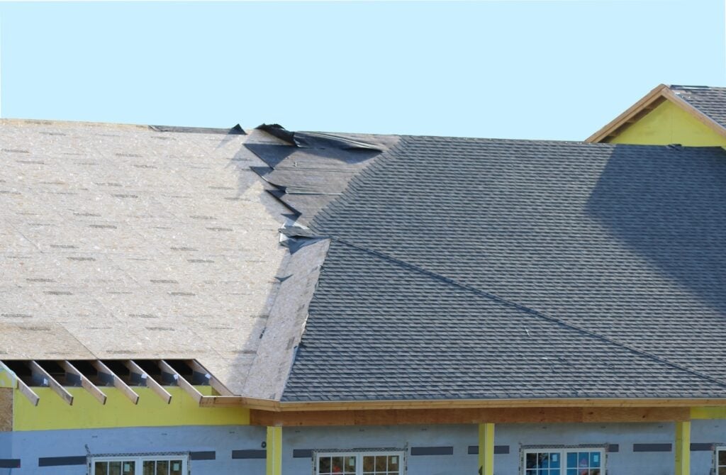 new roof construction