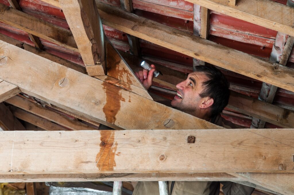 finding a roof leak
